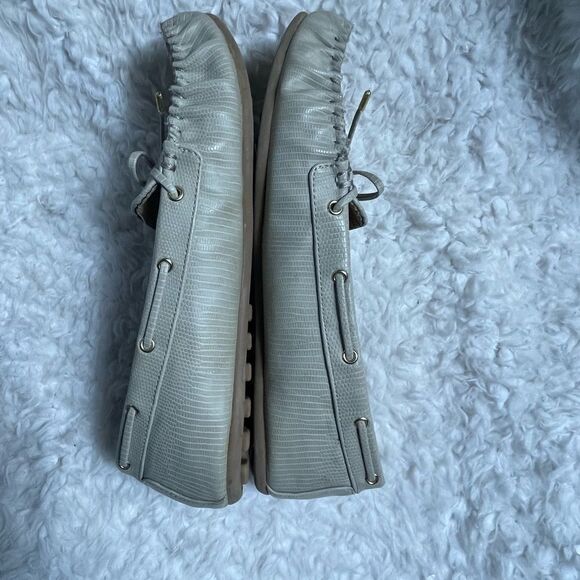 Dexflex comfort gray moccasins with bow accent size 11W - Picture 3 of 7